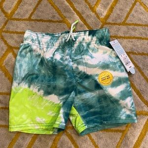 Cat and Jack NWT Tie Dye Boys Swim Trunks
